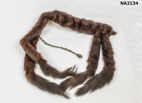 Brown fur stole 