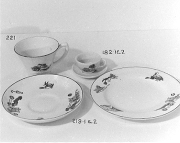 China child's plate and saucer