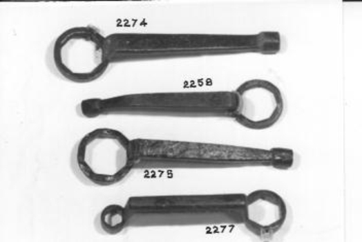 Hand forged steel spanner 