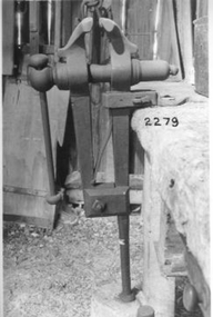 Blacksmith's vice called a leg vice. I