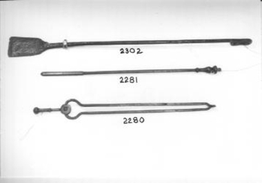  used for placing logs on fire.