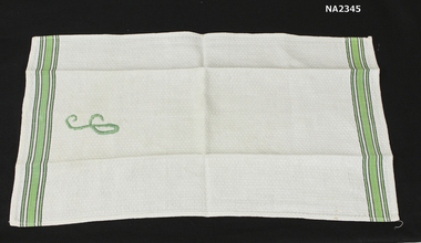 White cotton hand towel 