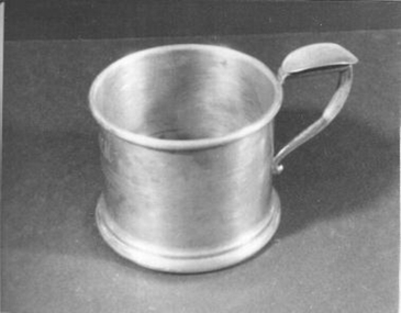 Silver plated shaving mug