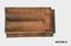 Teracotta ridged roofing tile.