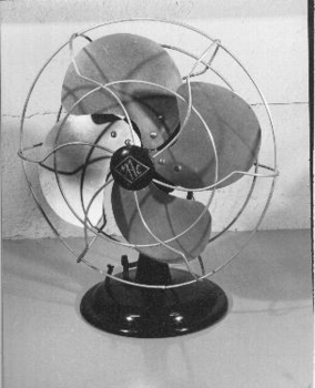Electric fan with four blades 