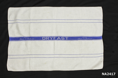 White linen tea towel