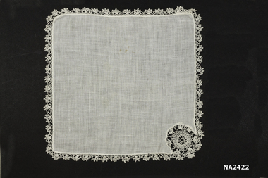 White linen handkerchief, 