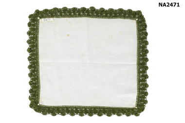 White linen handkerchief