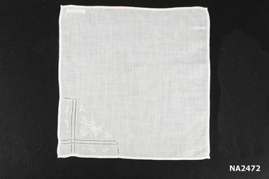 White cotton handkerchief 