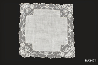 White lawn handkerchief 