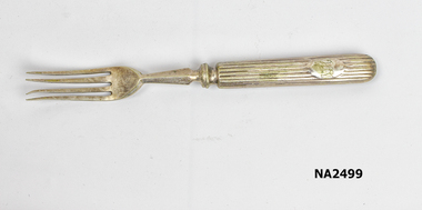 Silver plate fork.