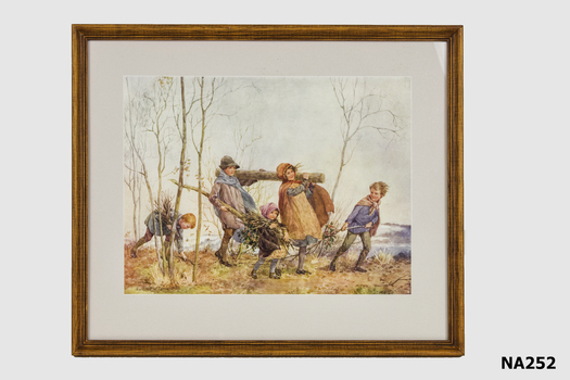 A framed picture