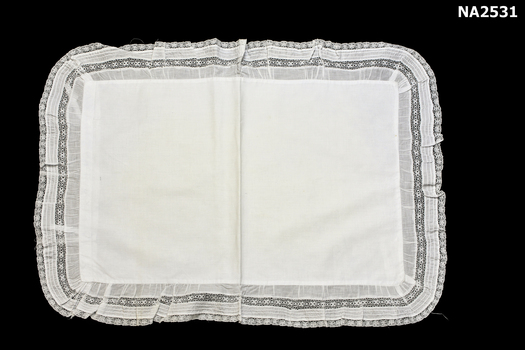 Fine white cotton pillow slip