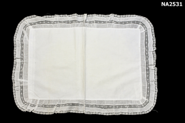 Fine white cotton pillow slip
