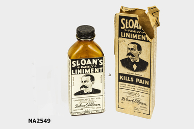 A brown bottle of Sloan's Liniment.