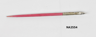 Pink pen with nib 