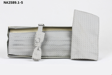 Cummerbund, bow tie and handerkerchief