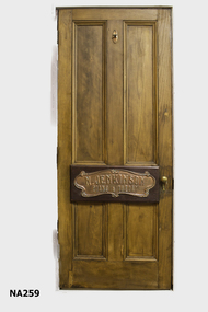 Door and name plate