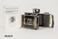 Black folding bellows camera.AGFA 127. Folds back into a narrow case with handle. Instruction book included.|Agfa - Bilinar lens