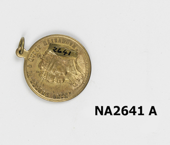 Gold plated medallion