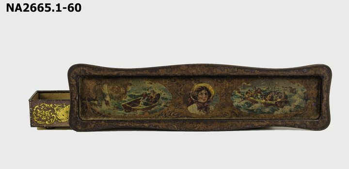 Oblong Rowntree chocolate tin 
