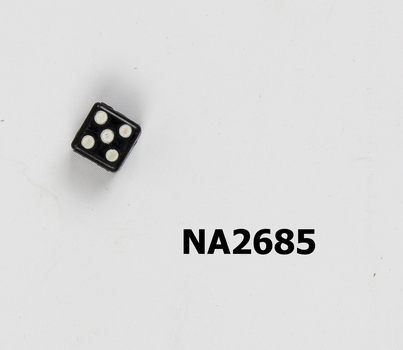 Small black cuboid dice