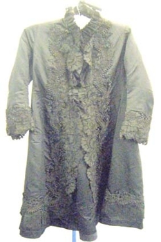 c 1880sA coat dress, cut on a Princess Line