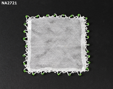 White cotton mesh milk jug cover 