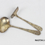 Silver baby's spoon with design engraved on handle, 