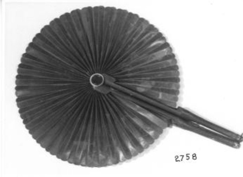 Hand held parasol fan of Flemish origin, 