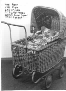 Pram and contents