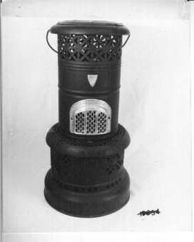 Black metal kerosene heater 