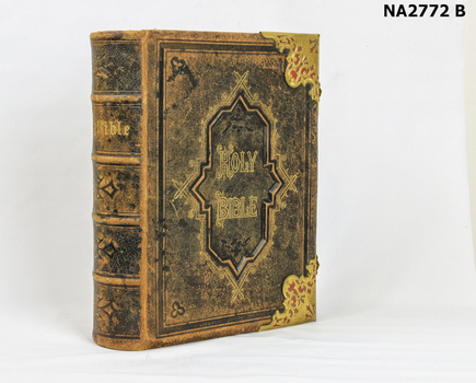 Leather bound very ornate Bible