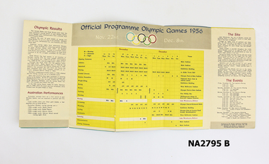 Coloured folder of rowing and canoeing events|