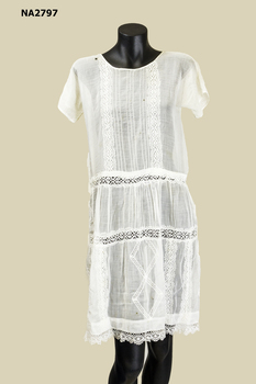 1920s White voile dress.