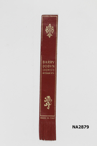 Memorabilia - Bookmark Barry Dobyn Chemist
