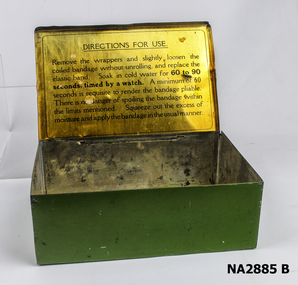 Container - Tin box for plaster of Paris bandages