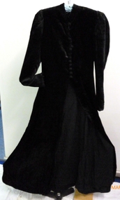 Clothing - Black Velvet Coat, 1938