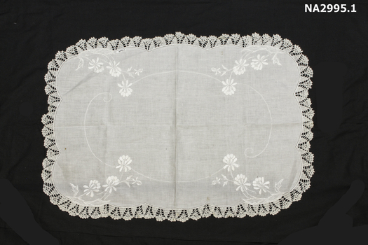 Pair of white pillow shams