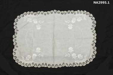 Pair of white pillow shams