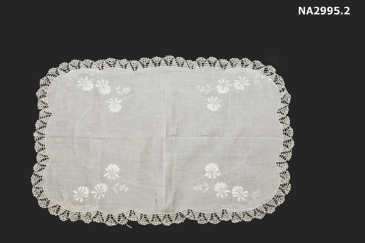 Pair of white pillow shams