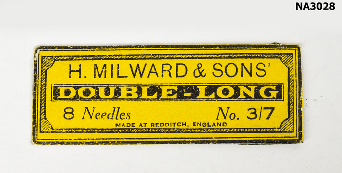 Packet of sewing neediles