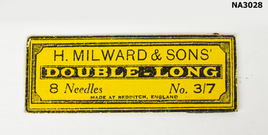 Packet of sewing neediles