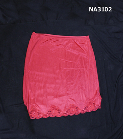 Clothing - Red Nylon Petticoat
