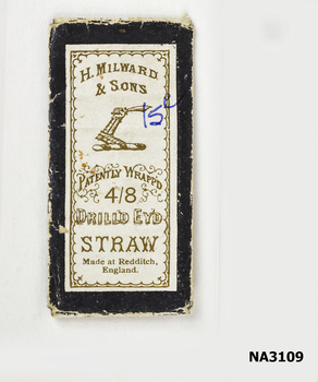 Packet of patently Wrapped  Sewing Needles