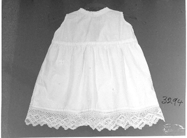 White, lawn cotton baby's underdress/petticoat.