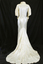 1929 Cream satin wedding dress (back)