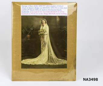 Photograph of wedding of Lyn Sprunt to George Hendrie, 