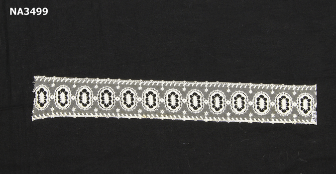 Machine embroidery on net