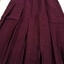 1980 Burgandy wool women's pleated skirt and three buttoned jacket. 